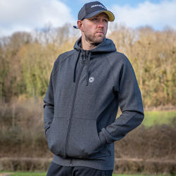 Matrix Charcoal Marl Zip Hoodies